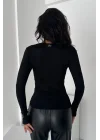 AO Bisiklet Yaka Parmak Detaylı Uzun Kollu Esnek Spor T-Shirt Body
