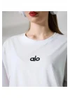 AO Yazılı Beyaz T-shirt