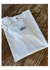 AO Yazılı Beyaz T-shirt