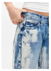 BDG Beyaz Parça Boyalı Düşük Bel Baggy Jean