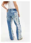 BDG Beyaz Parça Boyalı Düşük Bel Baggy Jean