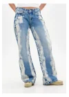 BDG Beyaz Parça Boyalı Düşük Bel Baggy Jean