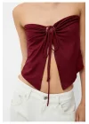 Bordo Straplez Bluz ORJ