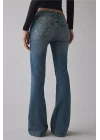 Brooke Düşük Bel Flare Jean