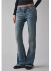 Brooke Düşük Bel Flare Jean