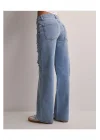 Düşük Bel Bol Yırtık Pantolon