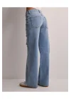 Düşük Bel Bol Yırtık Pantolon