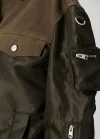 Haki Çift Kumaş Oversize Ceket