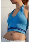 Iets Boyundan Geçmeli Mavi Crop