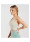 Kadın Seamless Spor Sütyeni Pause Bralette Çakıl Grisi