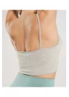 Kadın Seamless Spor Sütyeni Pause Bralette Çakıl Grisi