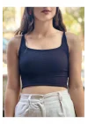 Kadın Seamless Spor Sütyeni Pause Bralette Siyah