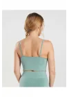 Kadın Turkuaz Seamless Spor Sütyeni Pause Bralette Maya Blue