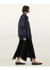 Lacivert Çift Kumaş Oversize Ceket