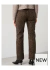 Leopar Desenli Düşük Bel Kot Pantolon