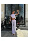 Lila Belden Katlamalı Mikro Takım