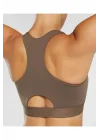 Performance Bra Çift Katlı Pedli Spor Sütyeni Krem Bralet