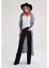 Siyah Düşük Bel İspanyol Paça Pantolon – Flare Stil