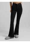 Siyah GRJ Women Bootcut Pantolon