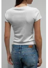 VibeGaia Leopar Silüet Baskılı T-shirt