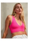 y2k Derin V Yaka Seamless Crop
