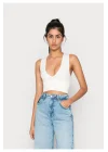 y2k Derin V Yaka Seamless Crop