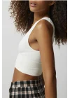 y2k Derin V Yaka Seamless Crop