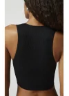 y2k Derin V Yaka Seamless Crop