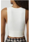 y2k Derin V Yaka Seamless Crop