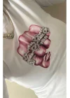 Yüzüklü Yumruk  Baskı T-Shirt