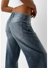 Kadın Baggy Koyu Mavi Rahat Kesim Boyfriend Jean