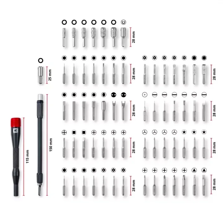 Einhell 66 Parça Hassas Bits Set