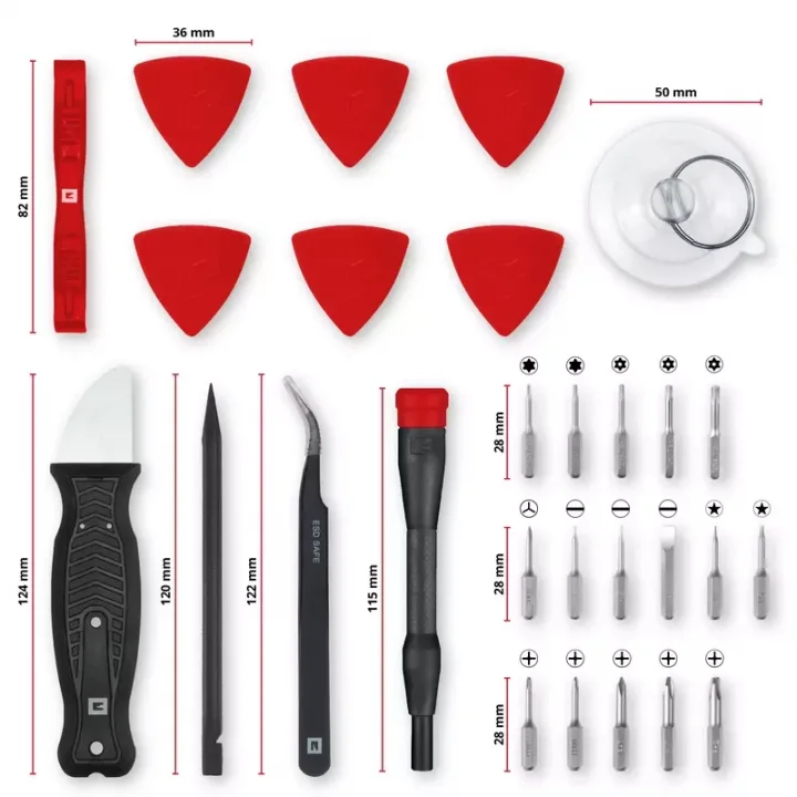 Einhell 28 Parça Hassas Bits Set