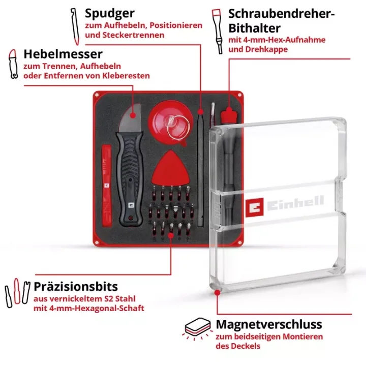 Einhell 28 Parça Hassas Bits Set