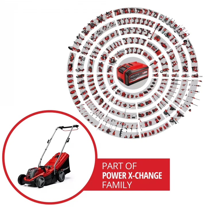 Einhell GE-CM 18/33 Li Solo Akülü Çim Biçme Makinesi 18 V