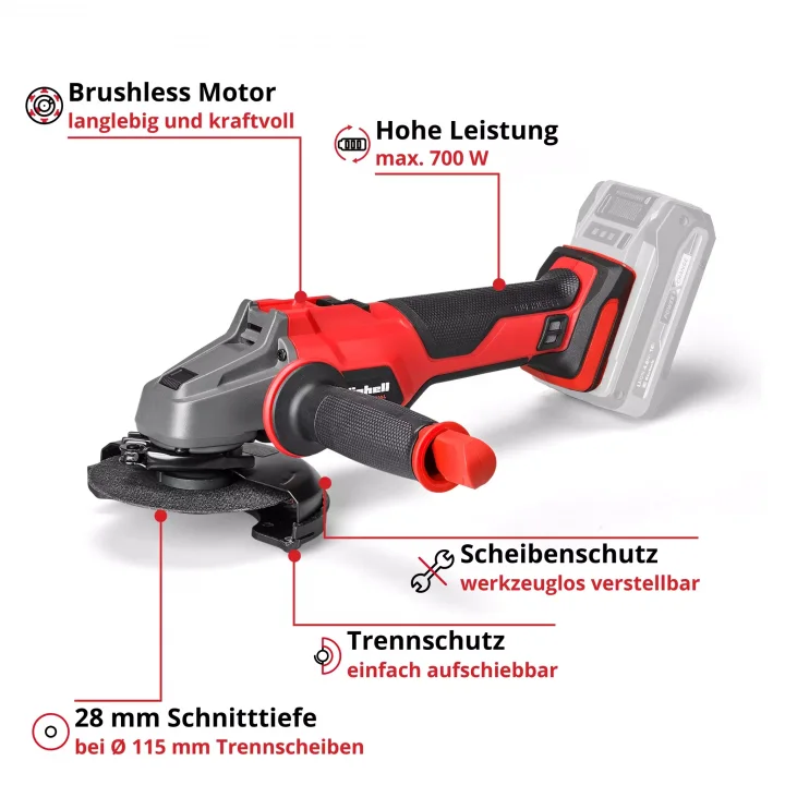 Einhell AXXIO 18/115 Akülü Avuç Taşlama