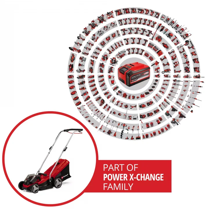 Einhell GE-CM 36/33 Li Akülü Çim Biçme Makinesi - 2x2.5Ah
