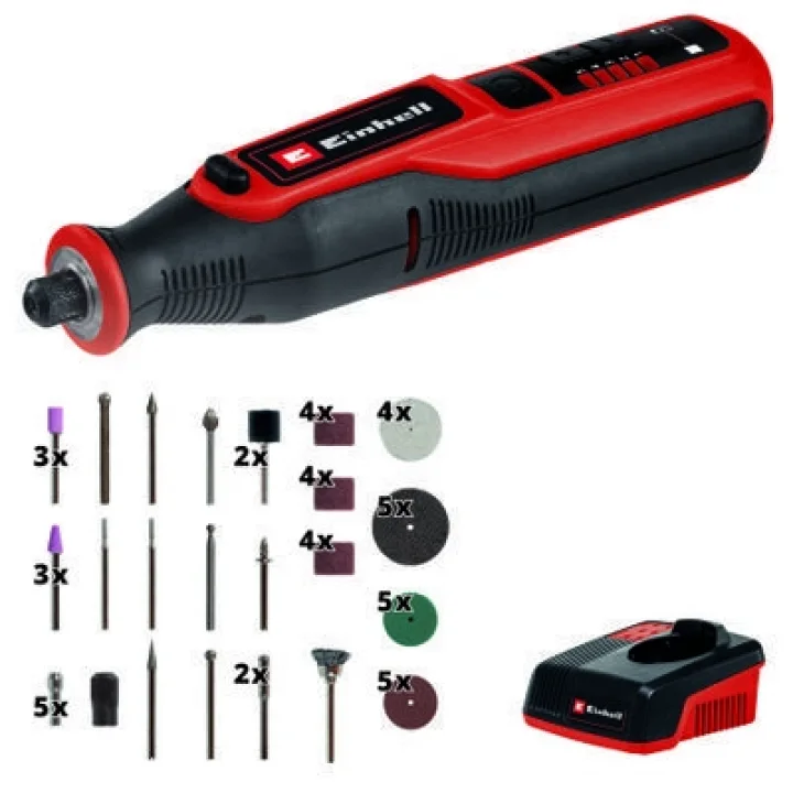 Einhell TE-MT 7.2Li 57 Parça Mini Taşlama ve Gravür Seti