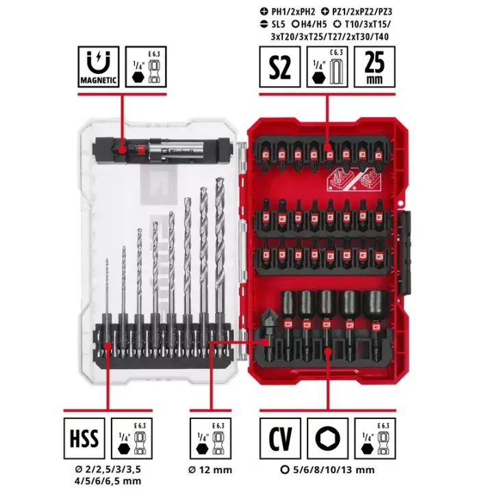 Einhell M-CASE 39 Parça Uç Seti