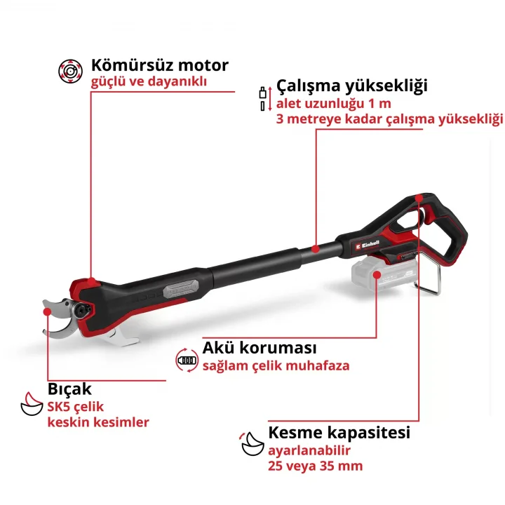 Einhell GP-LS 18/35 Li BL-Solo Akülü Budama Makası