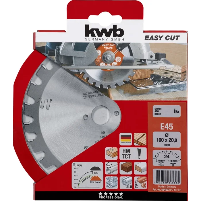 KWB DAİRE TESTERE BIÇAĞI EASY-CUT 160x20 24DİŞ