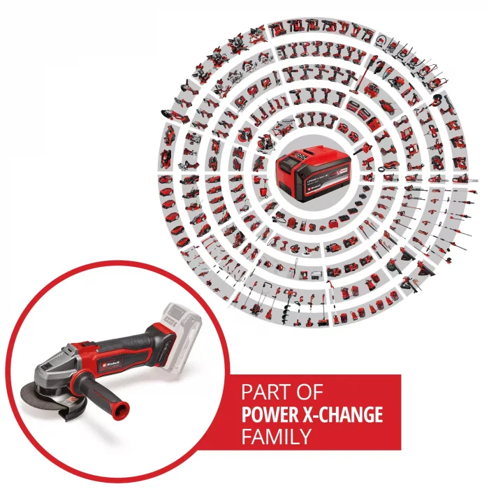 Einhell TE-AG 18/115 Q Li Solo Akülü Avuç Taşlama