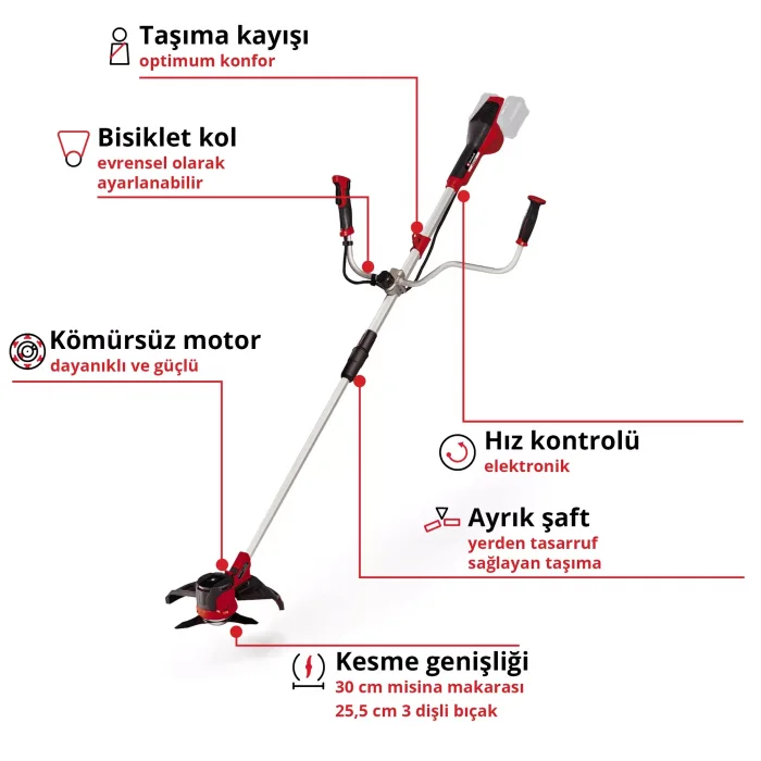 Einhell AGILLO 36/255 BL-Solo Akülü Tırpan