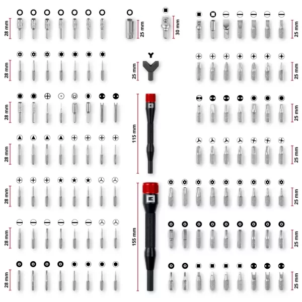 EINHELL HASSAS BİTS SET 114 PARÇA 49115040