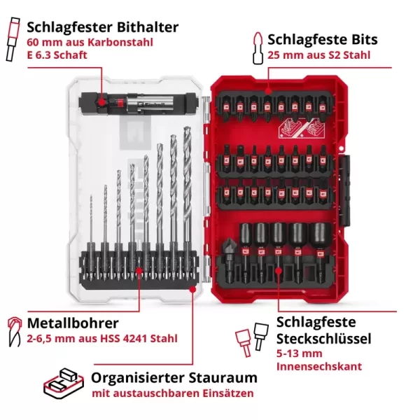 EINHELL M-CASE UÇ SETİ 39 PARÇA 49108773