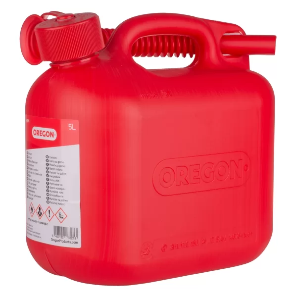 Oregon 5lt Kırmızı Benzin Bidonu