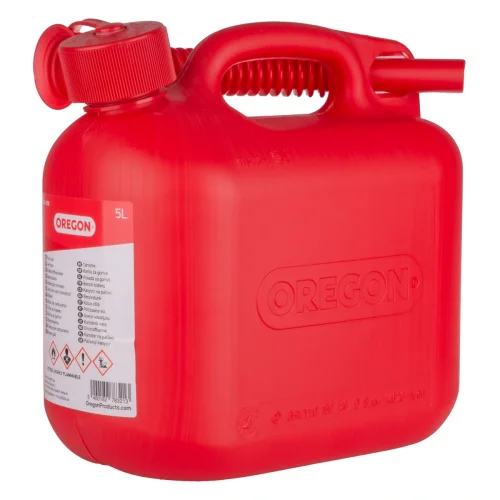 Oregon 5lt Kırmızı Benzin Bidonu