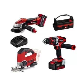 EINHELL TE-TK 18 Li Kit AKÜLÜ ALET SETİ AG+CD+JS 4257236