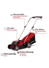 Einhell GE-CM 36/33 Li Akülü Çim Biçme Makinesi - 2x2.5Ah