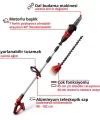 Einhell GE-HC 18 Li T Kit (1x3,0Ah) Akülü Çok Fonksiyonlu Budama